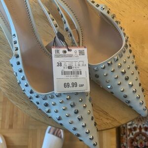 Zara Studded Women's Shoes in Gray